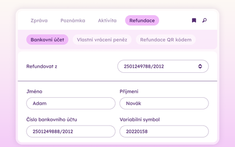 Refunds and credit notes in just a few clicks