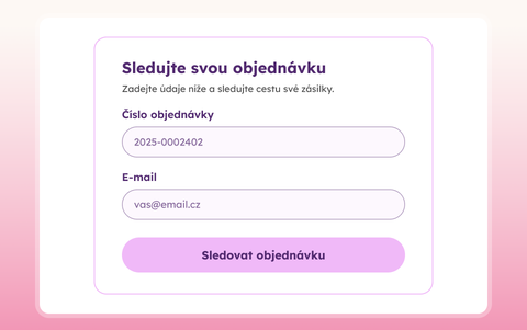 Track & Trace přímo na vašem webu