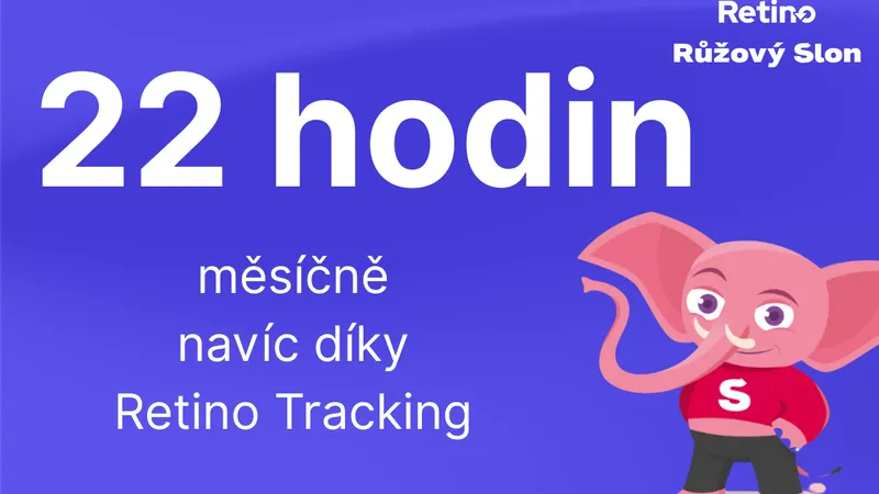 Růžový slon:  Retino Tracking saves up to 22 hours per month and has reduced negative shipping reviews by 30%