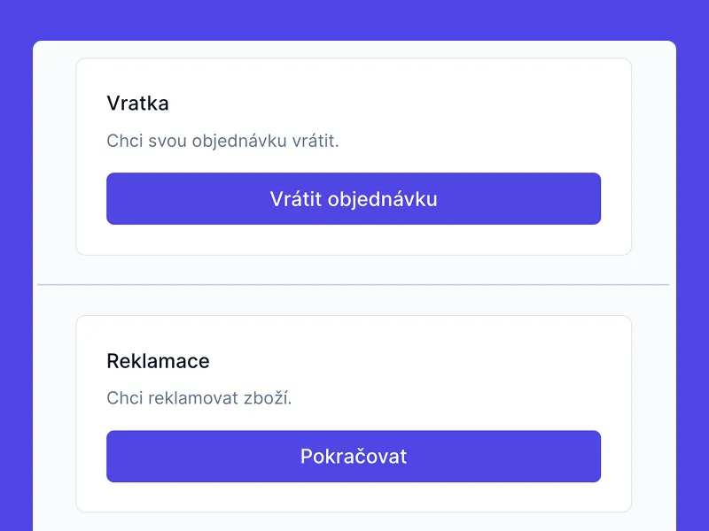 Samoobslužný zákaznický portál