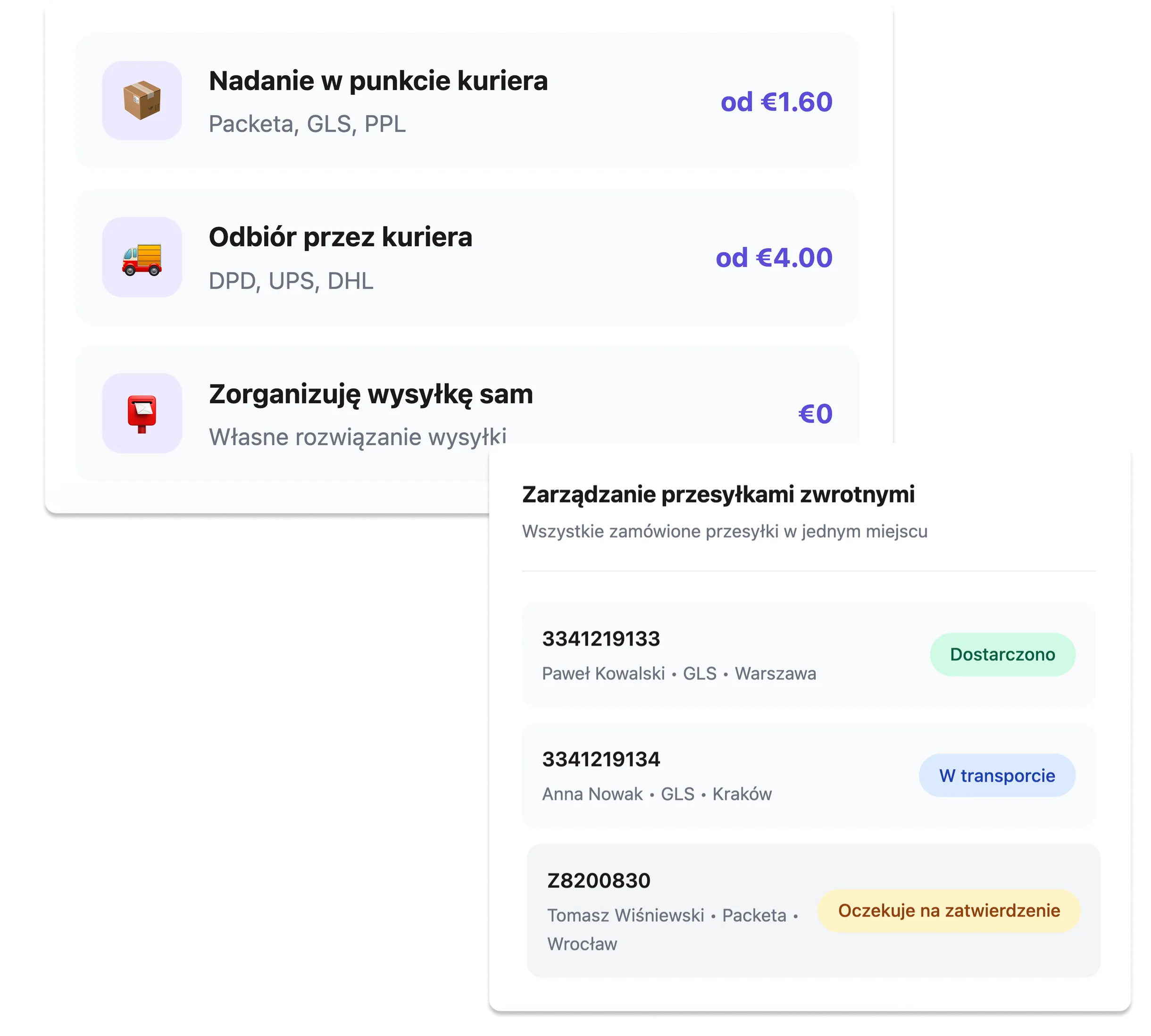 Zpětná doprava PL
