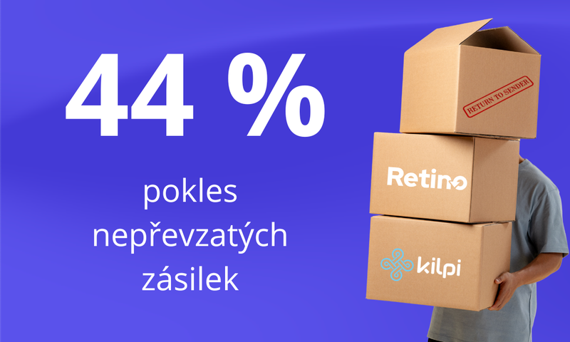 Kilpi: Počet nedoručených zásilek se díky Retino Tracking snížil o 44 %